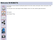 Tablet Screenshot of motors.wrobots.com