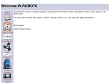 Tablet Screenshot of fans.wrobots.com
